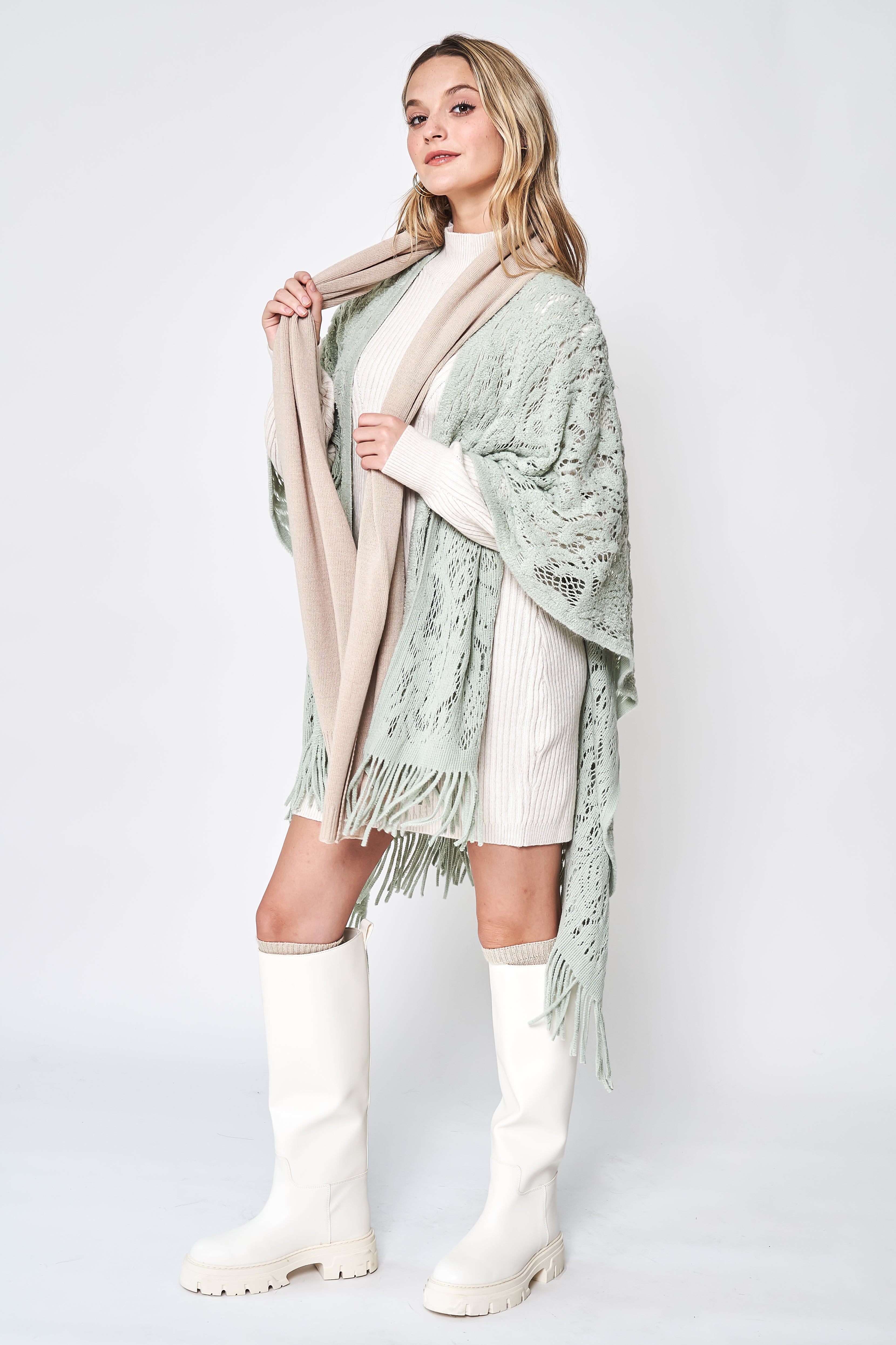 Floral Crochet Ruana - Charming Charlie