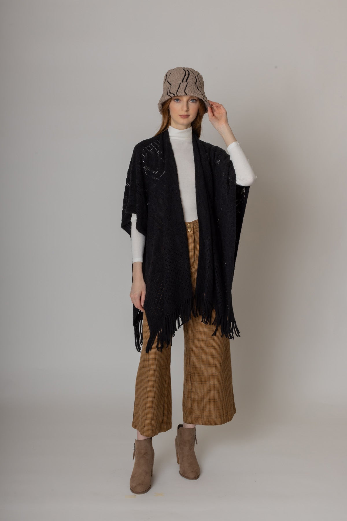 Geometric Crochet Ruana - Charming Charlie