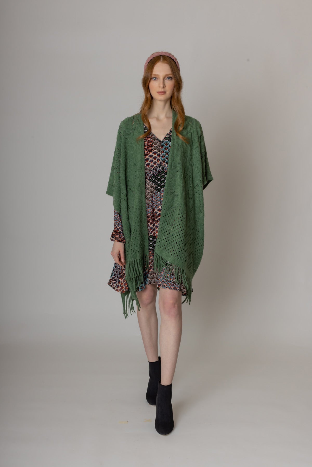 Geometric Crochet Ruana - Charming Charlie