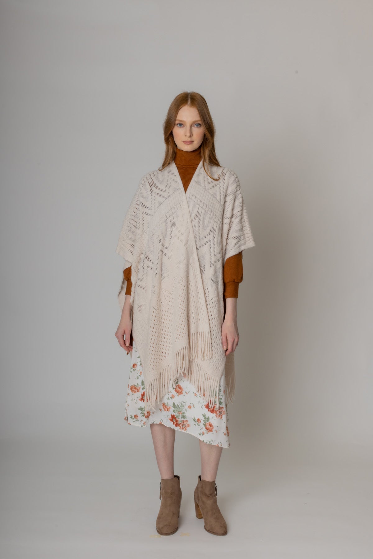 Geometric Crochet Ruana - Charming Charlie