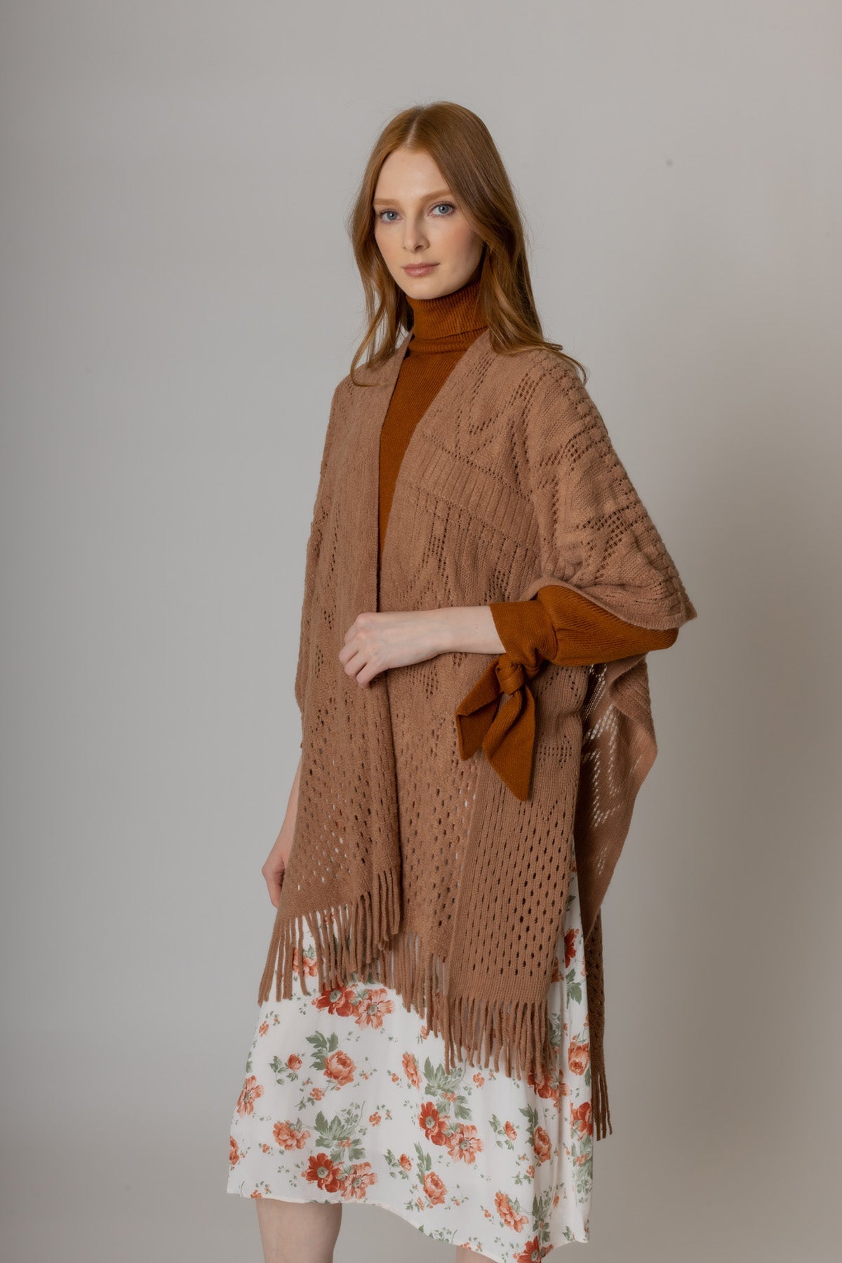 Geometric Crochet Ruana - Charming Charlie