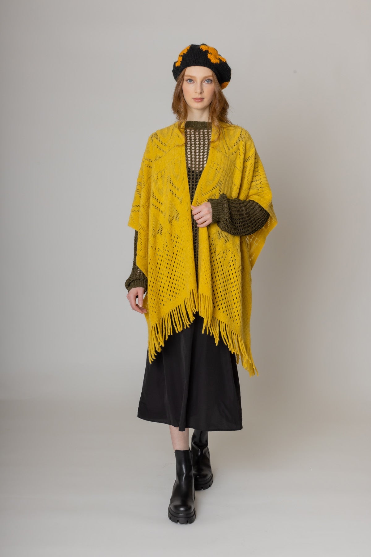 Geometric Crochet Ruana - Charming Charlie