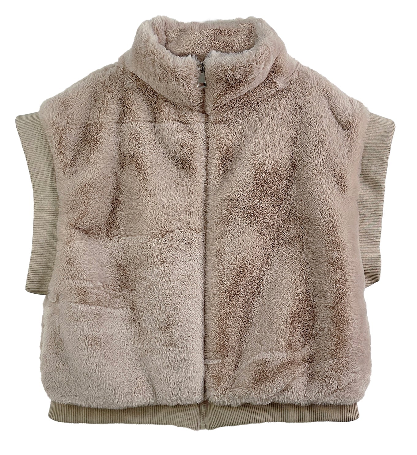 Faux Fur Rib Sleeve Vest - Charming Charlie
