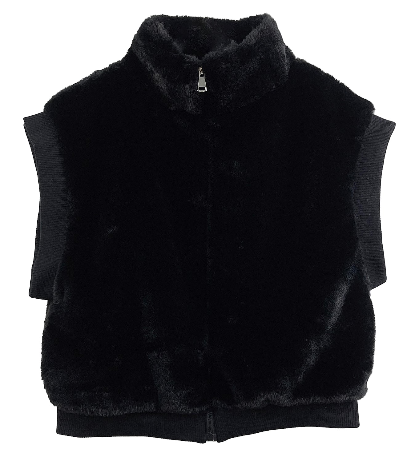 Faux Fur Rib Sleeve Vest - Charming Charlie