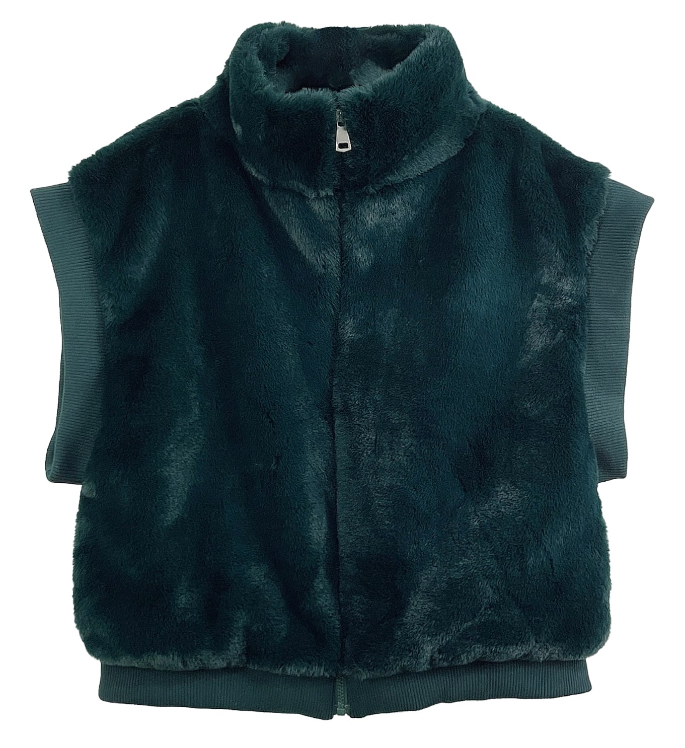 Faux Fur Rib Sleeve Vest - Charming Charlie