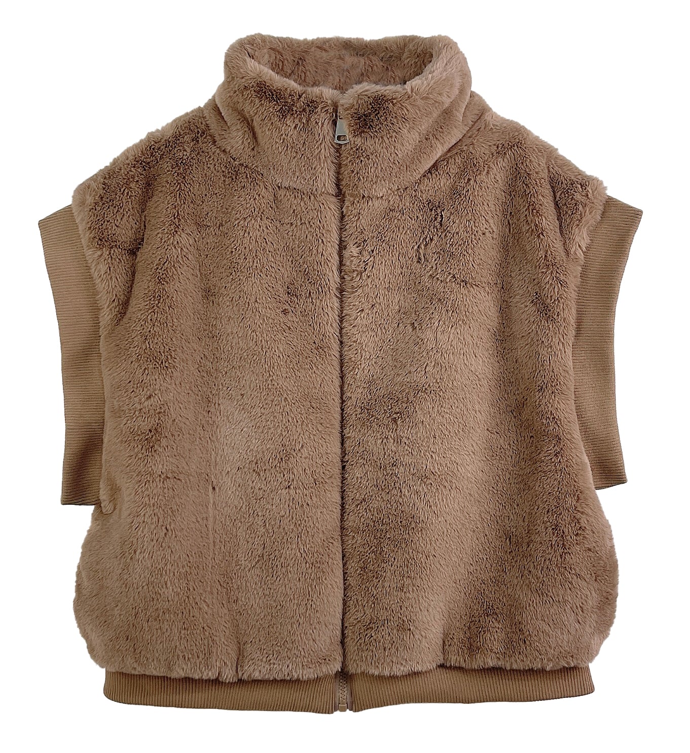Faux Fur Rib Sleeve Vest - Charming Charlie