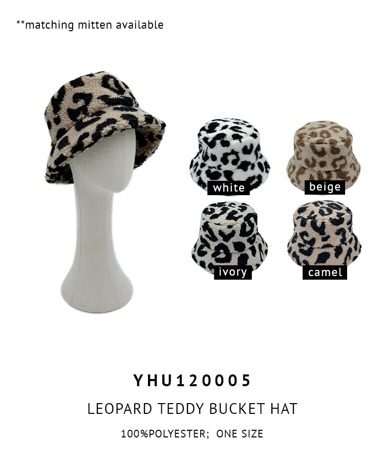 Leopard Teddy Bucket Hat - Charming Charlie