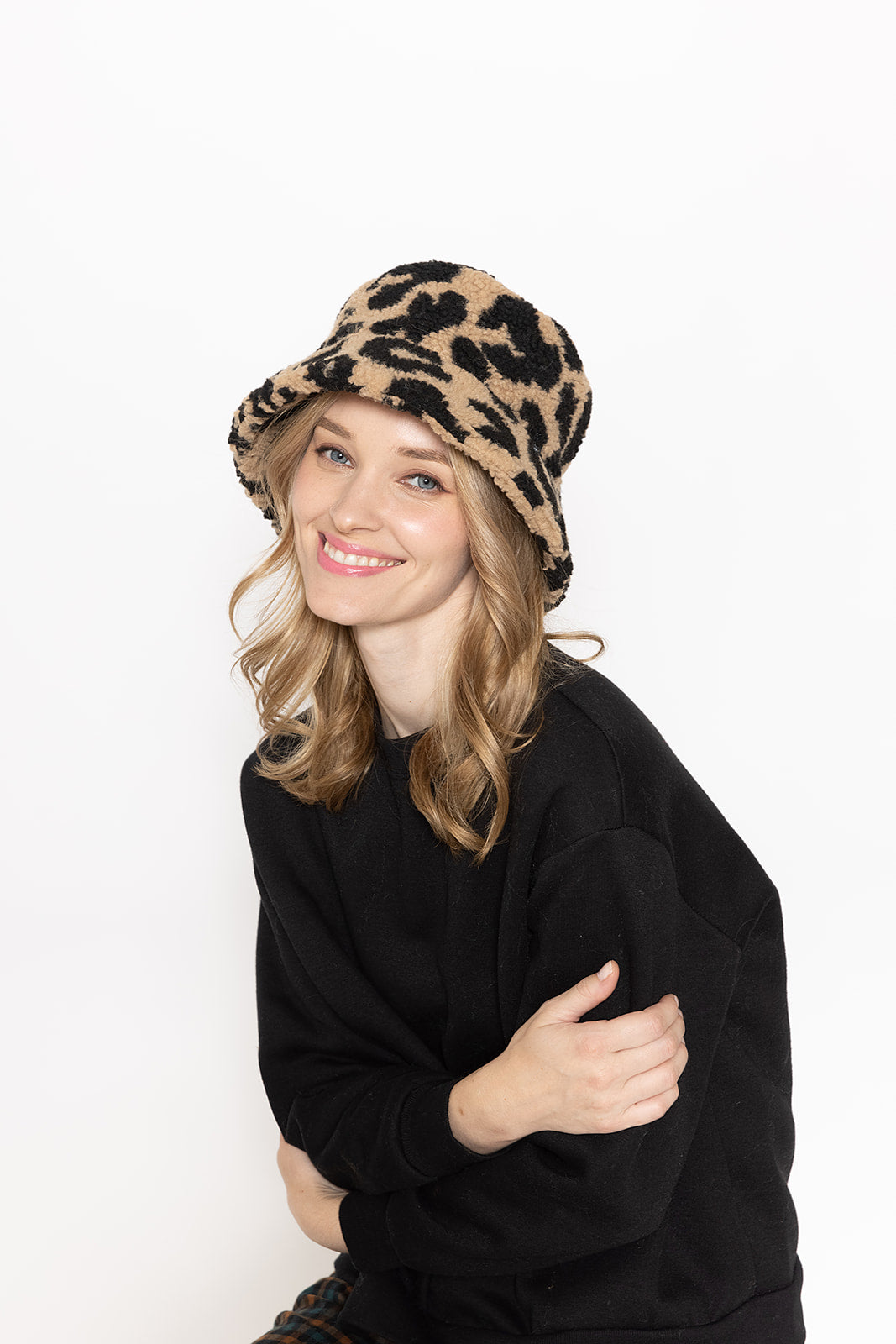 Leopard Teddy Bucket Hat - Charming Charlie