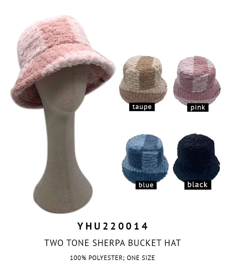 Two Tone Sherpa Bucket Hat - Charming Charlie