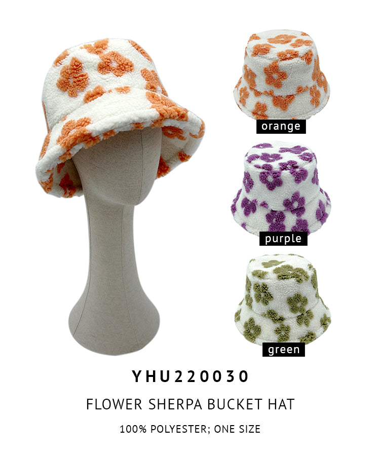 Flower Sherpa Bucket Hat - Charming Charlie
