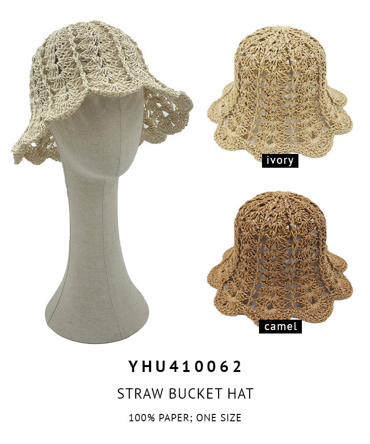 Straw Bucket Hat - Charming Charlie