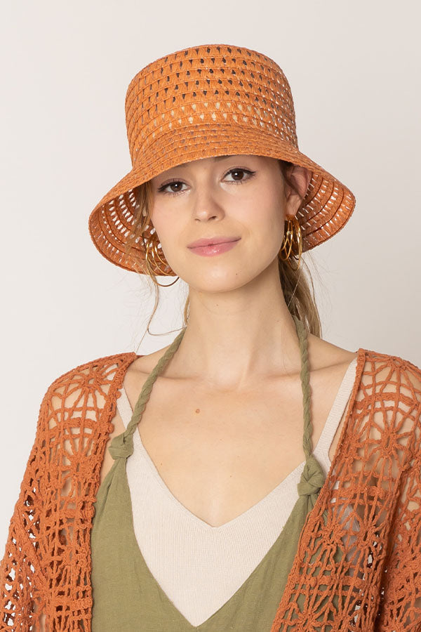 Straw Bucket Hat - Charming Charlie