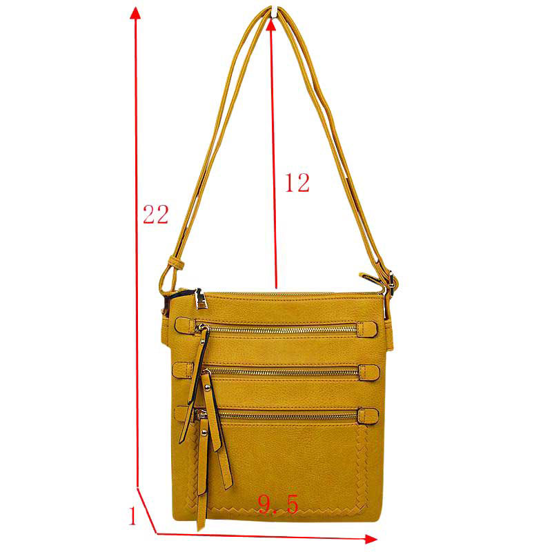 Yellow Trendy Womens Soft Leather Crossbody Purse Shoulder Bag. Convertible bags great for different activities including quick getaways, long weekends, picnics, beach or even to go to the gym! Works with any outfit and will always get compliment from others. Roomy enough to carry all of your essentials, shoulder strap provides comfortable, hassle-free carrying, suitable for different ages, ideal for everyday use.