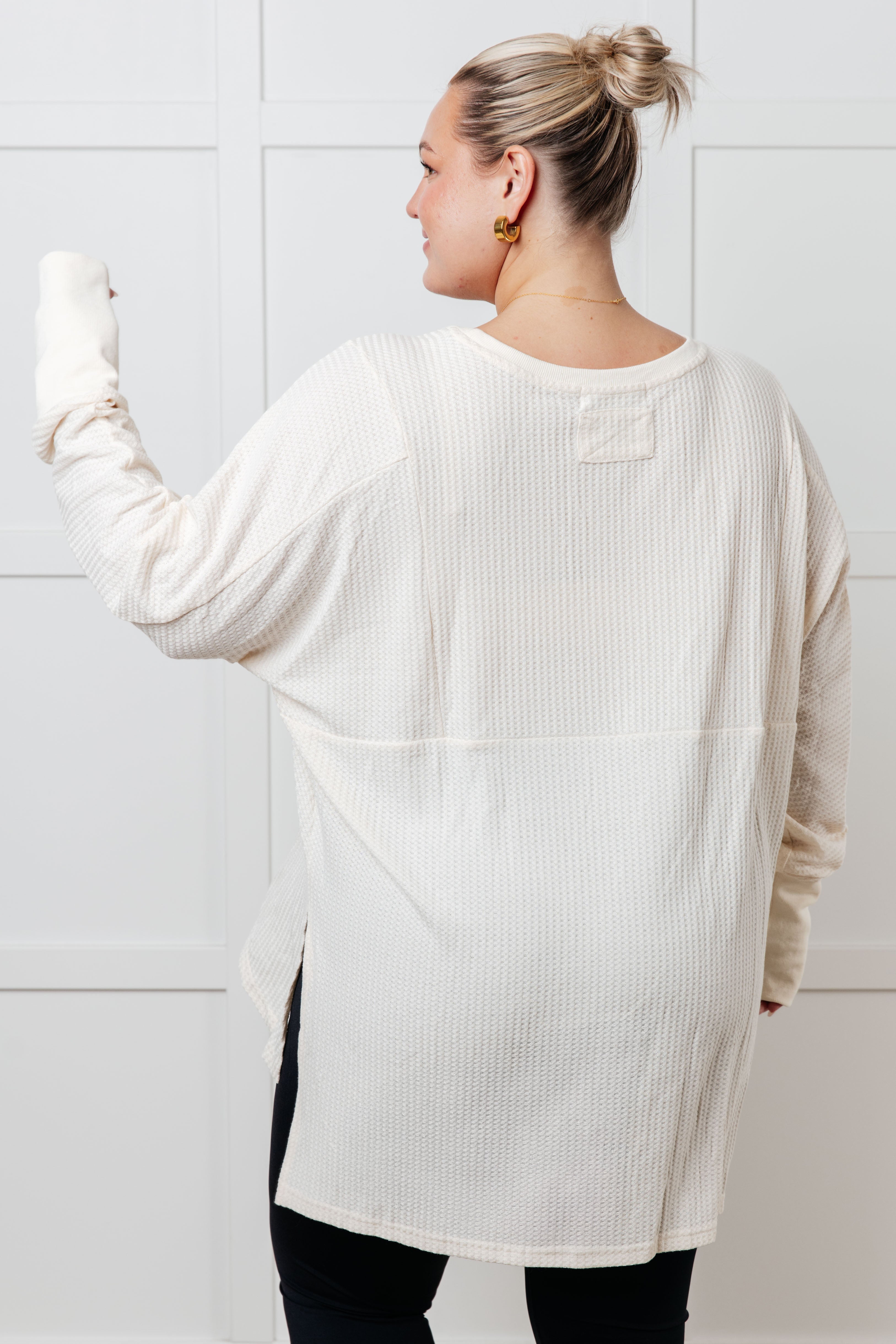 You're Too Kind Waffle Knit Top - Charming Charlie