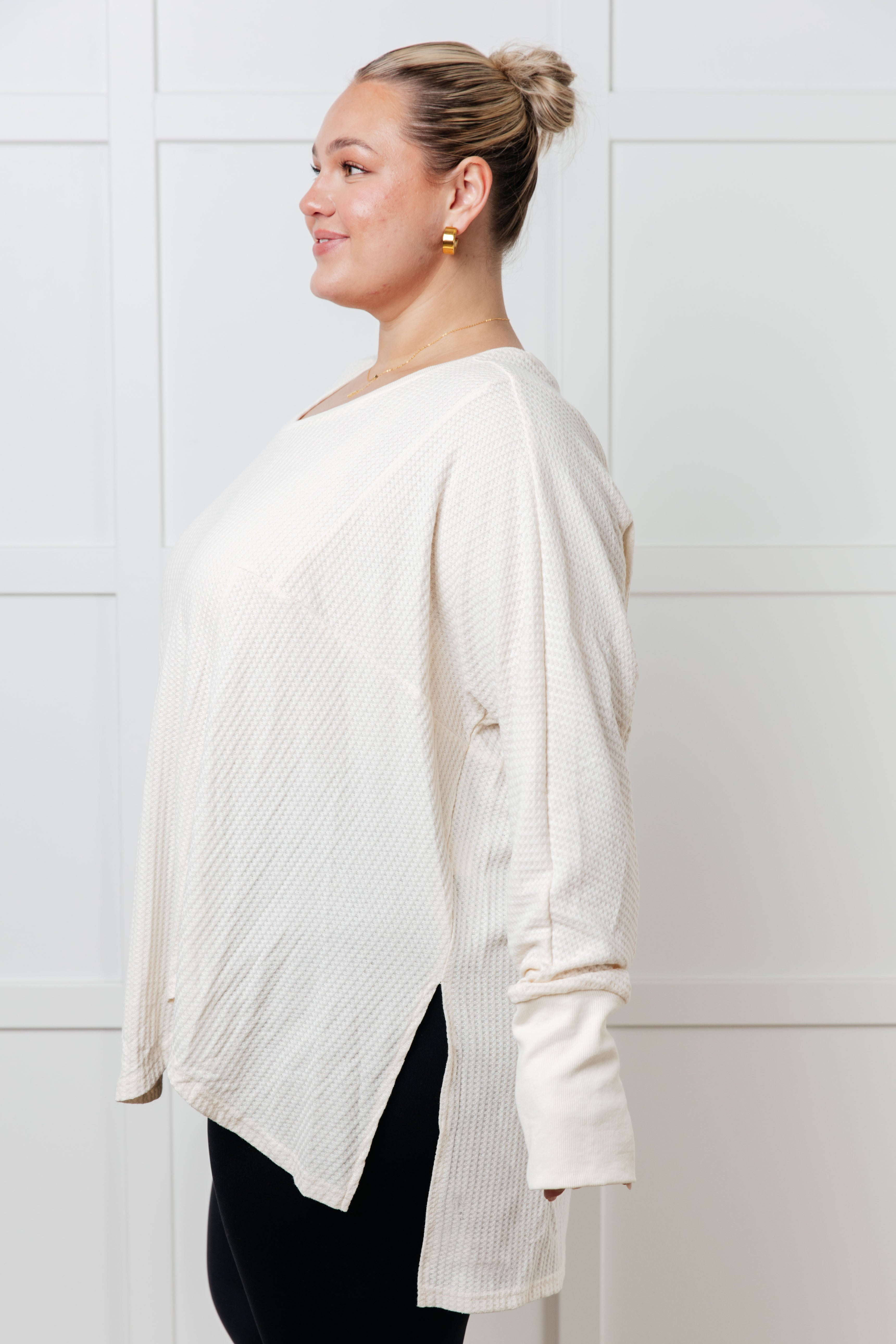 You're Too Kind Waffle Knit Top - Charming Charlie