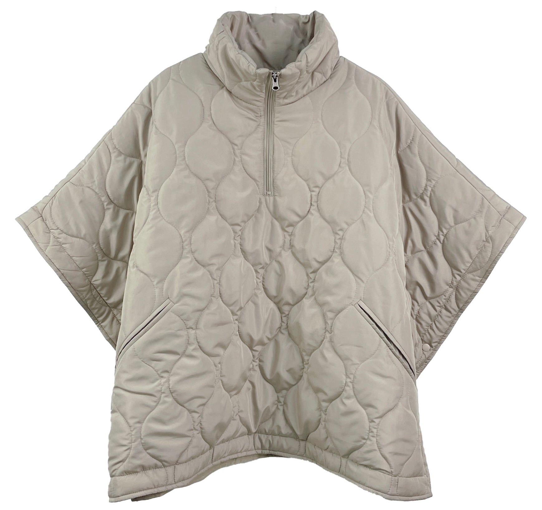 Quilted Puffer Poncho - Charming Charlie
