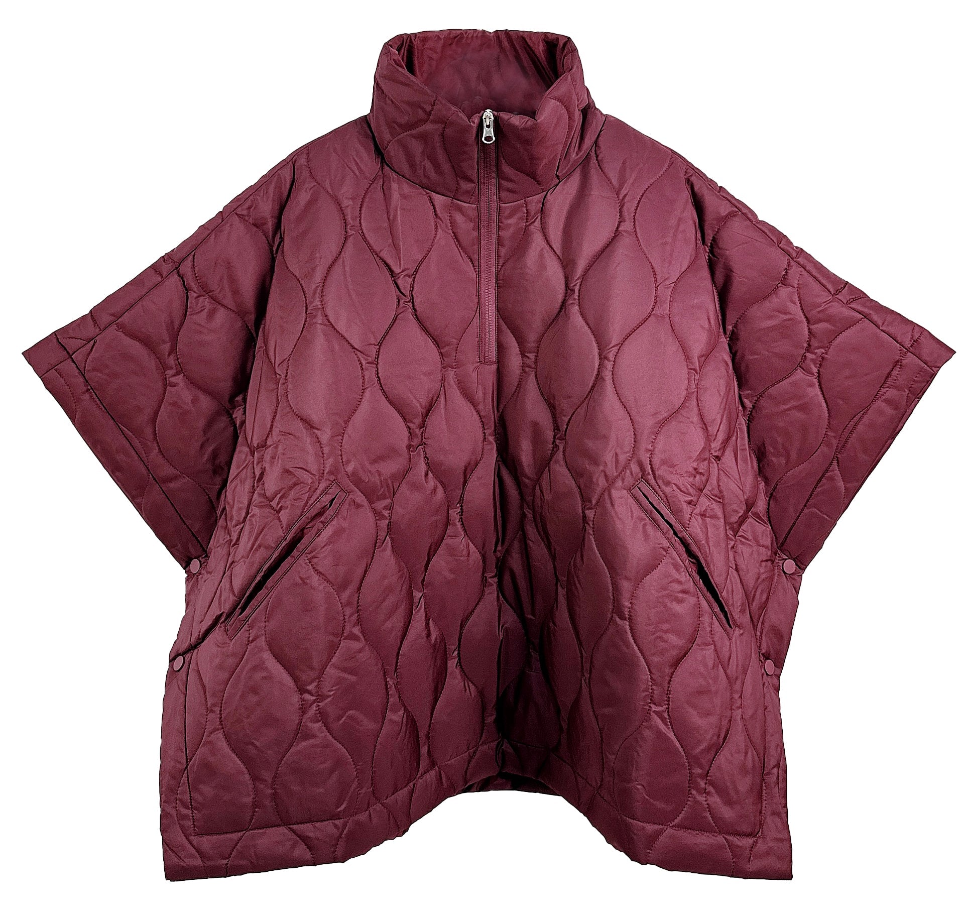 Quilted Puffer Poncho - Charming Charlie