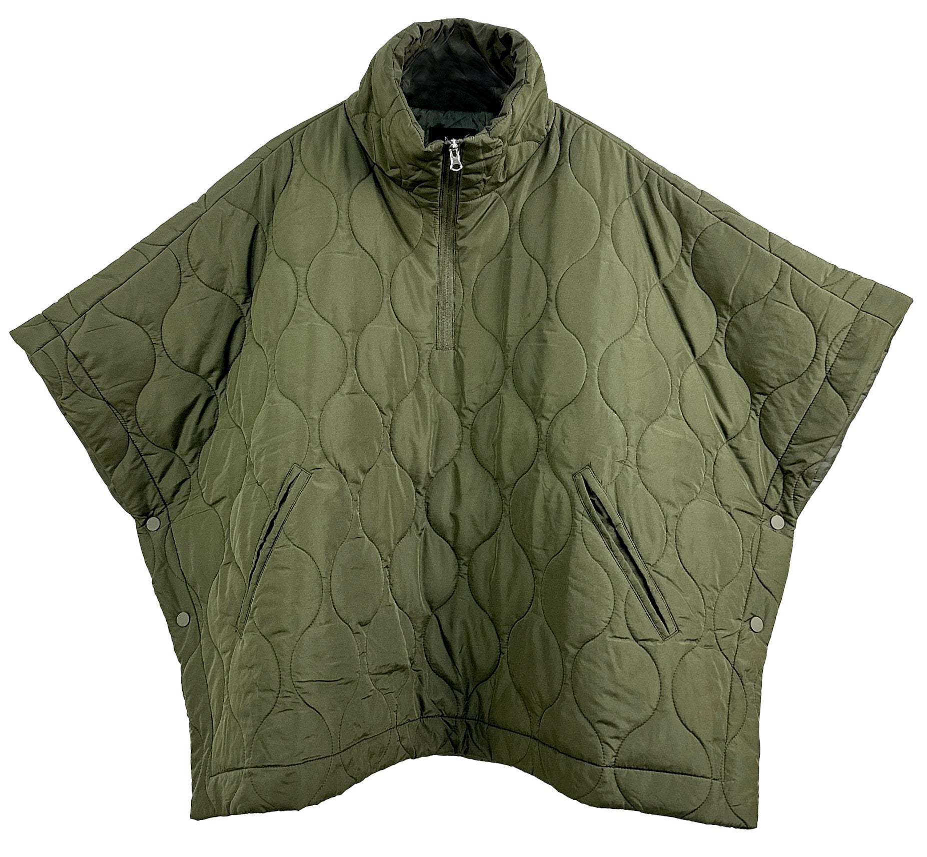 Quilted Puffer Poncho - Charming Charlie