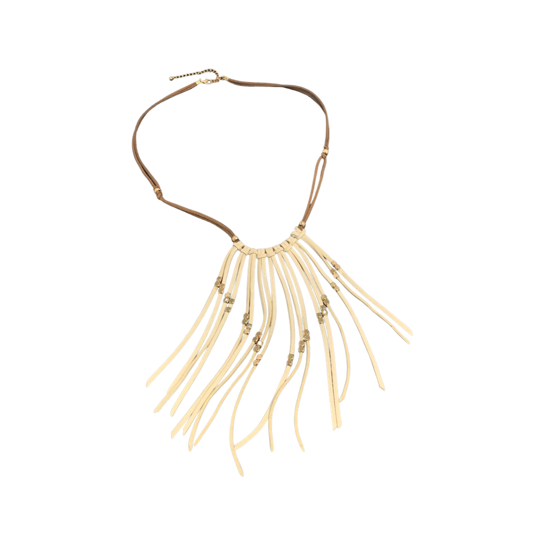 Suede Fringe Necklace - Charming Charlie