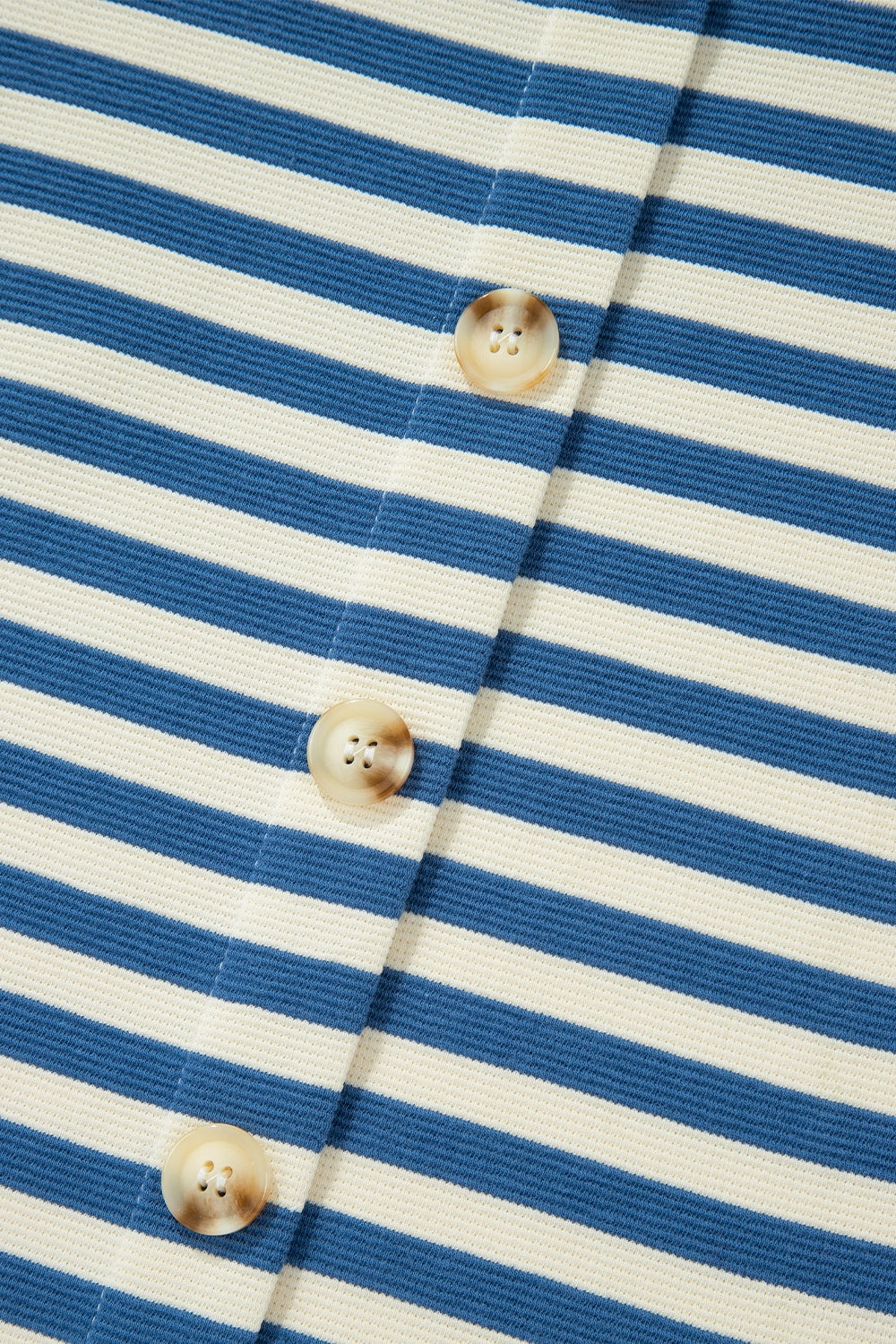 Stripe Chest Pocket Notched Top - Charming Charlie