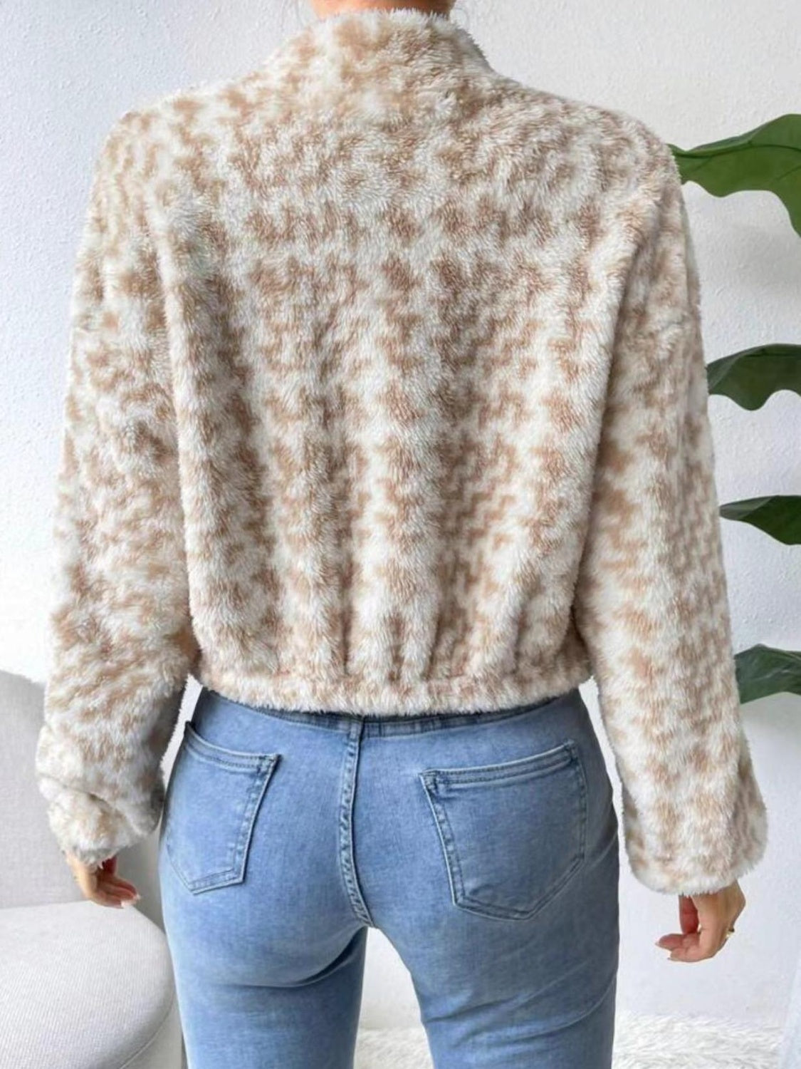 Zip Up Long Sleeve Fuzzy Outerwear - Charming Charlie