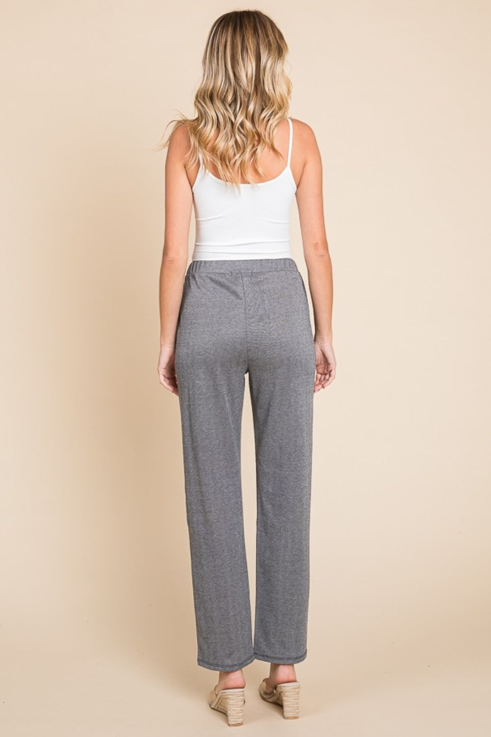 Culture Code Full Size Pin Tuck Detail Slim Pants - Charming Charlie