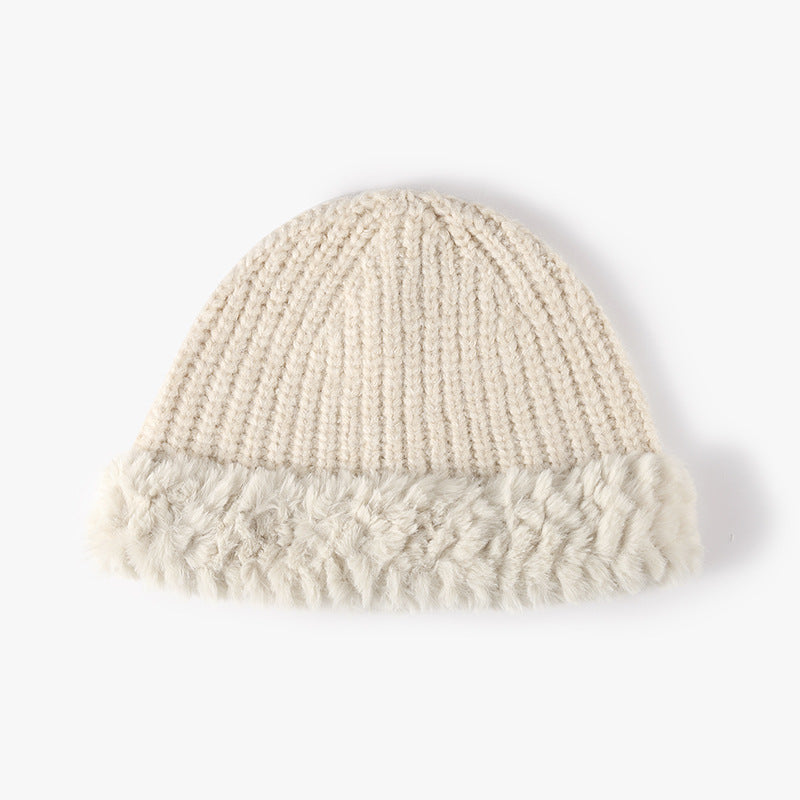Fuzzy Hem Knit Hat - Charming Charlie