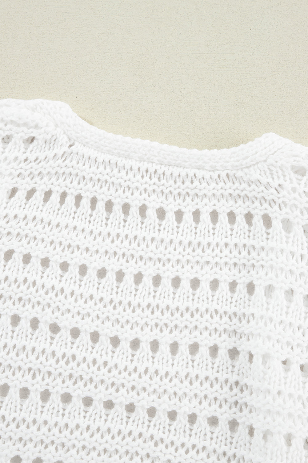 Openwork Open Front Long Sleeve Cardigan - Charming Charlie