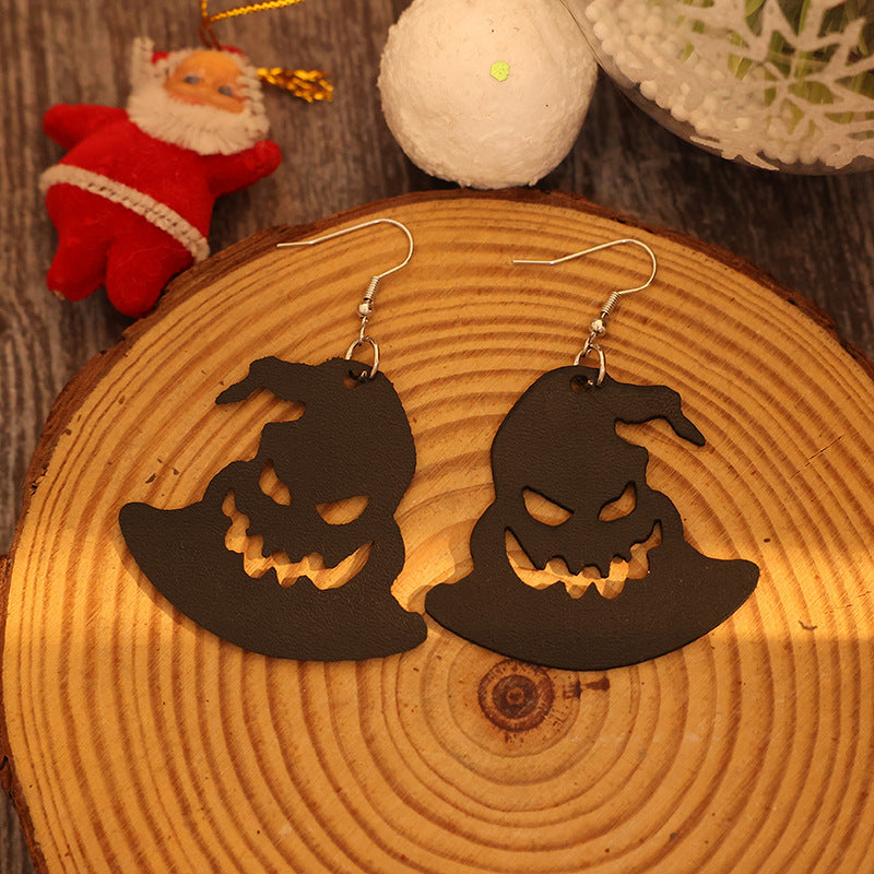 PU Leather Hat Shape Earrings - Charming Charlie