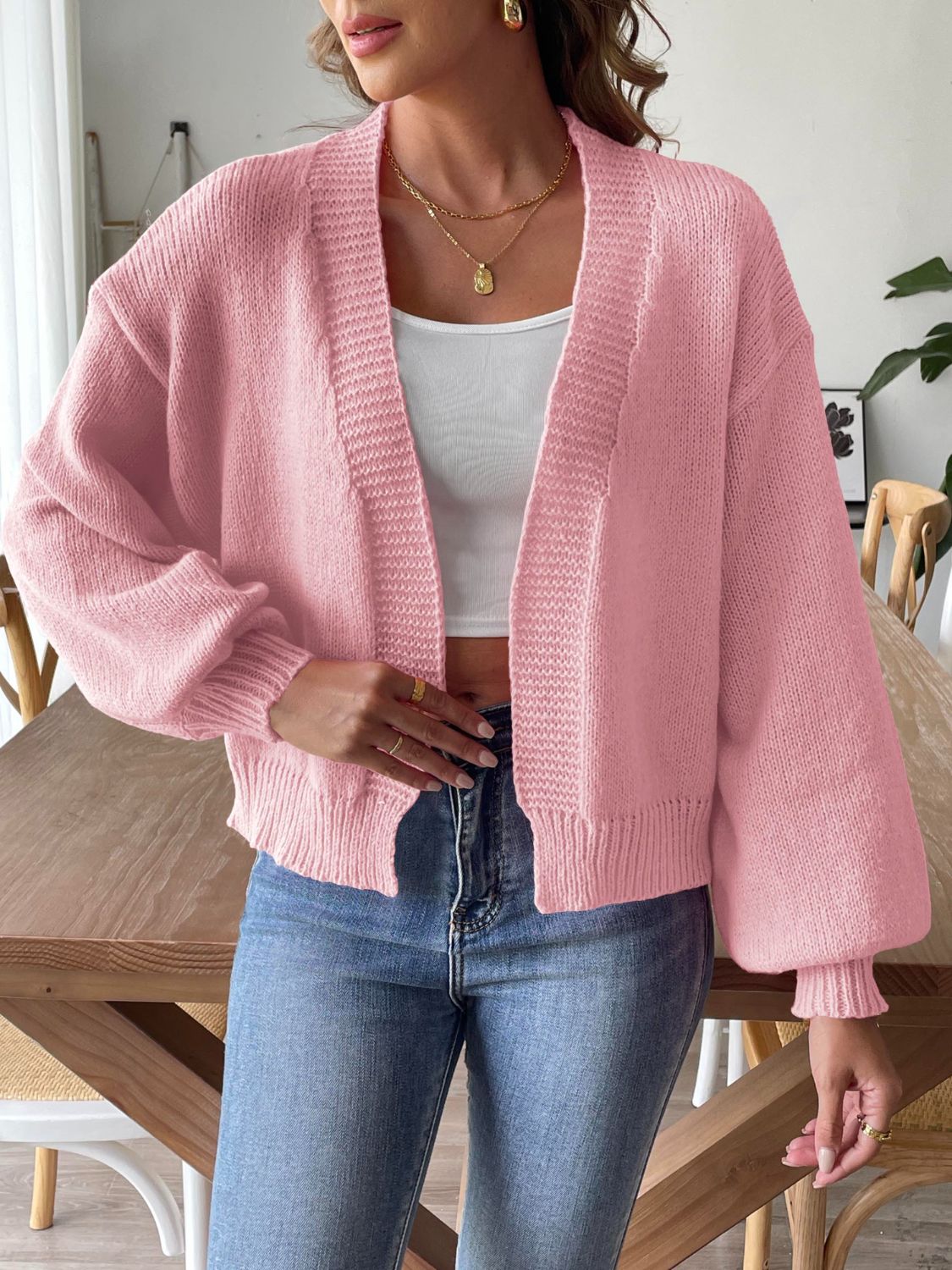 Open Front Long Sleeve Cardigan - Charming Charlie