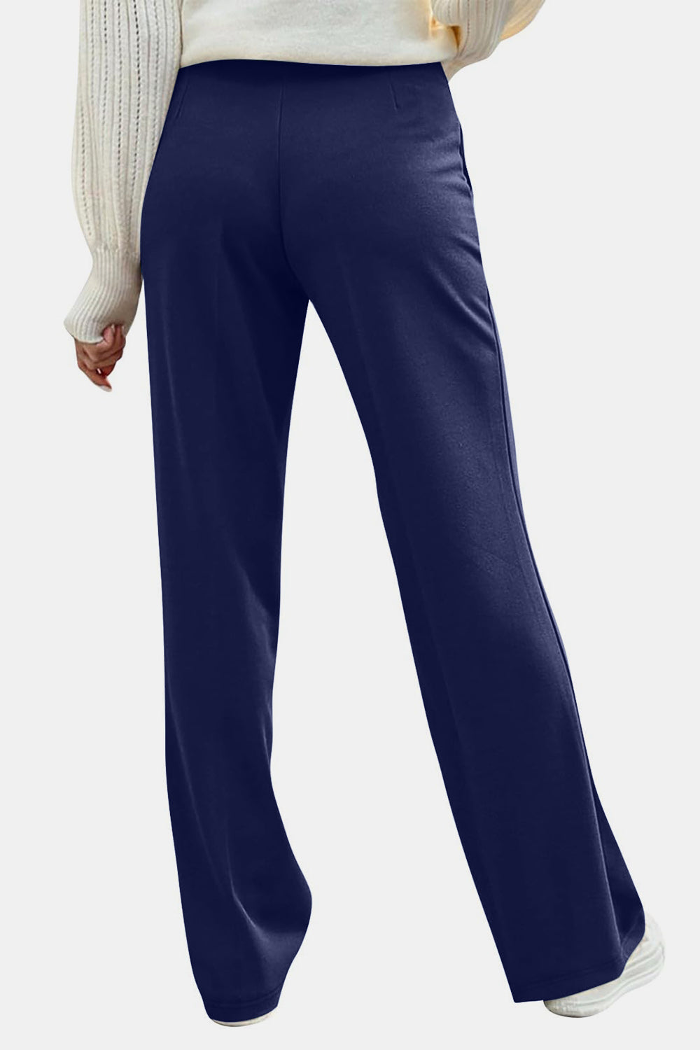 Decorative Button High Rise Pants - Charming Charlie