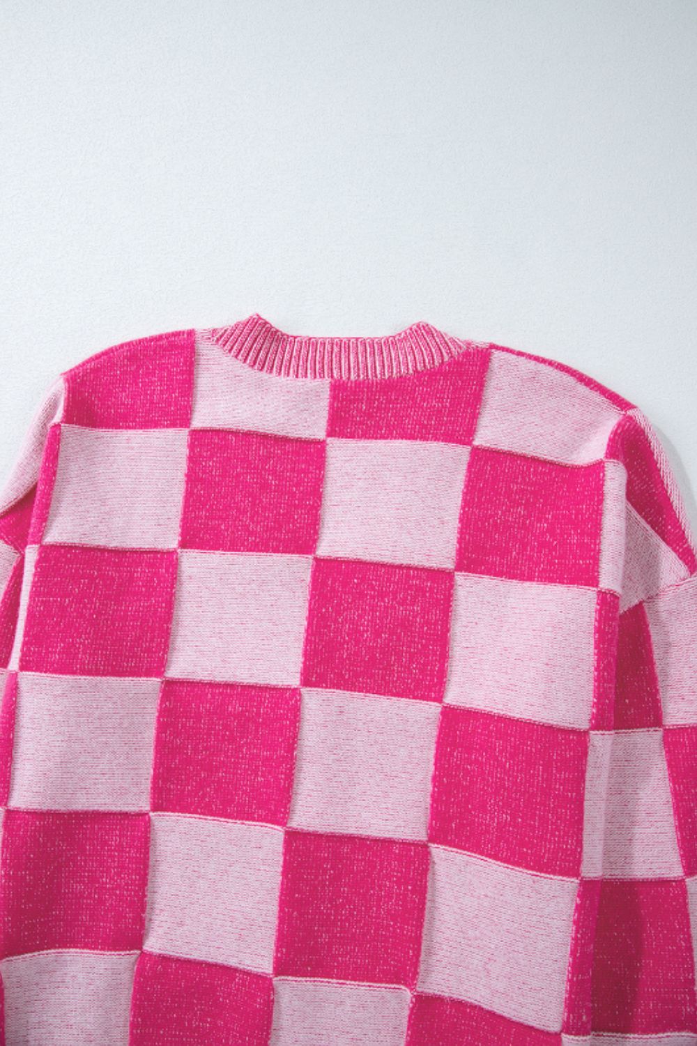 Checkered V-Neck Long Sleeve Cardigan - Charming Charlie