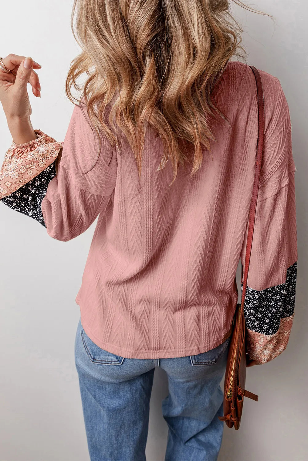 Drawstring Color Block Hooded Long Sleeve Top - Charming Charlie