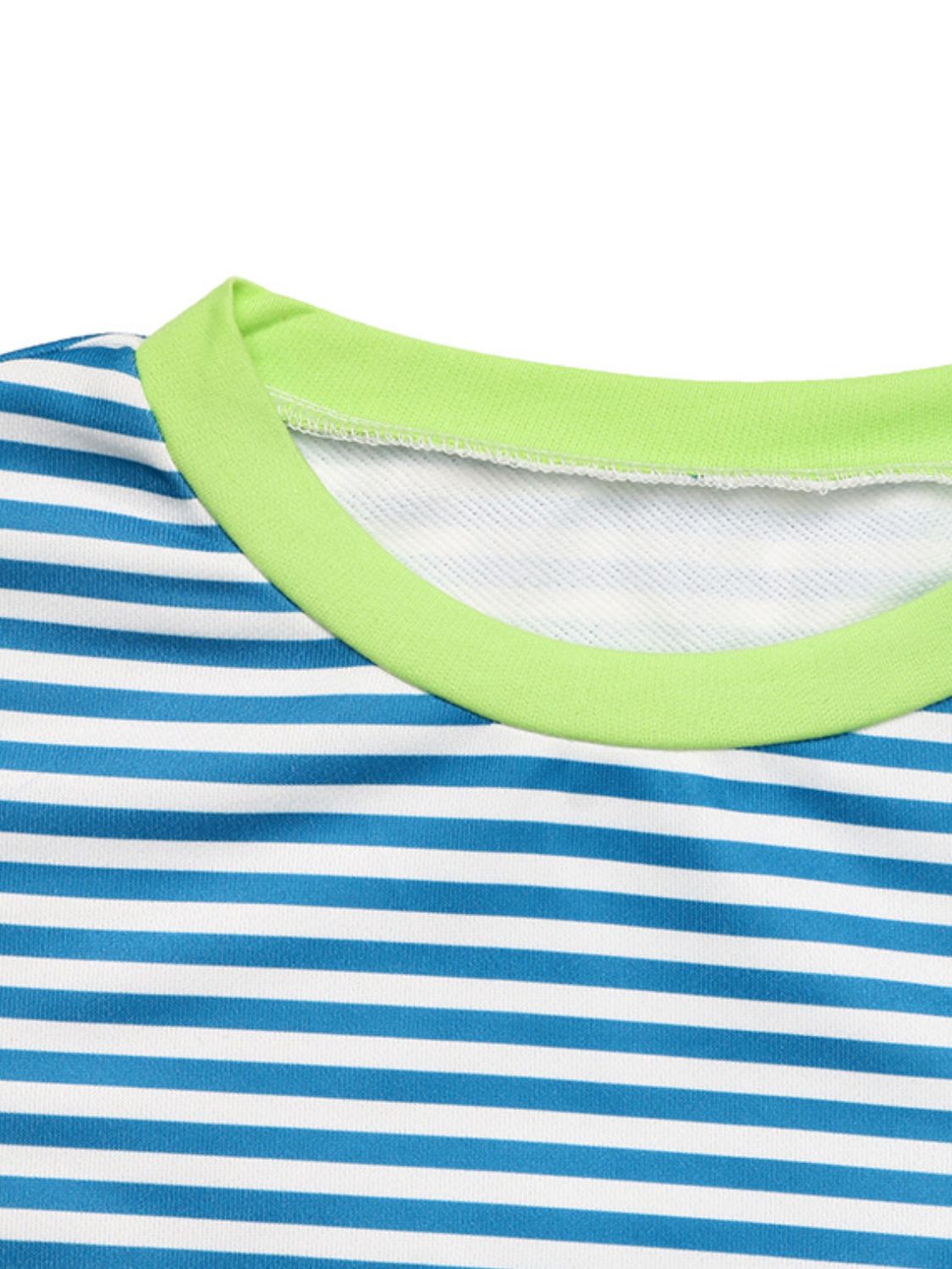 Perfee Striped Round Neck Long Sleeve Sweatshirt - Charming Charlie