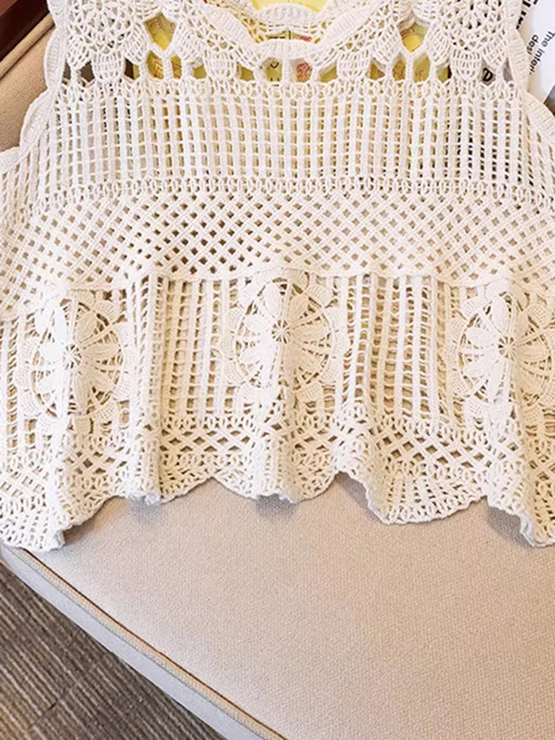 Openwork Scoop Neck Tank - Charming Charlie
