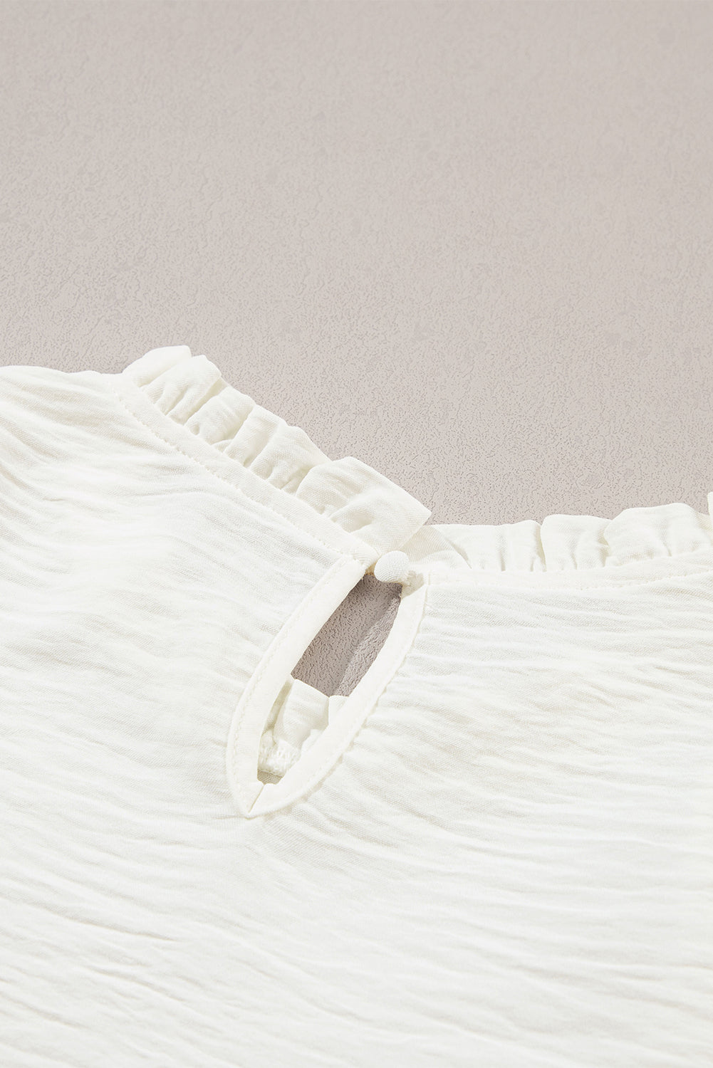 Frill Mock Neck Ruffled Balloon Sleeve Blouse - Charming Charlie