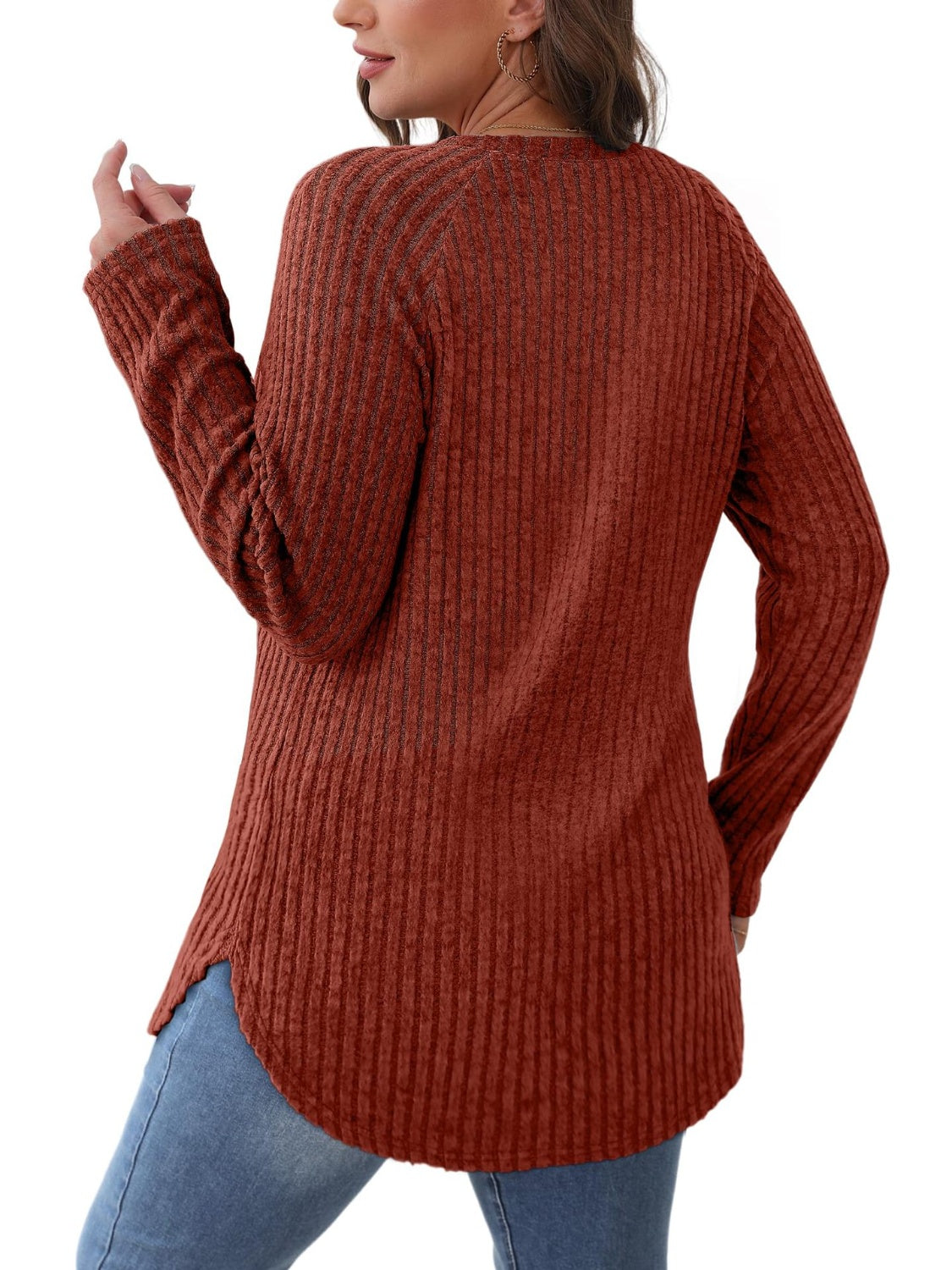 Round Neck Raglan Sleeve T-Shirt - Charming Charlie