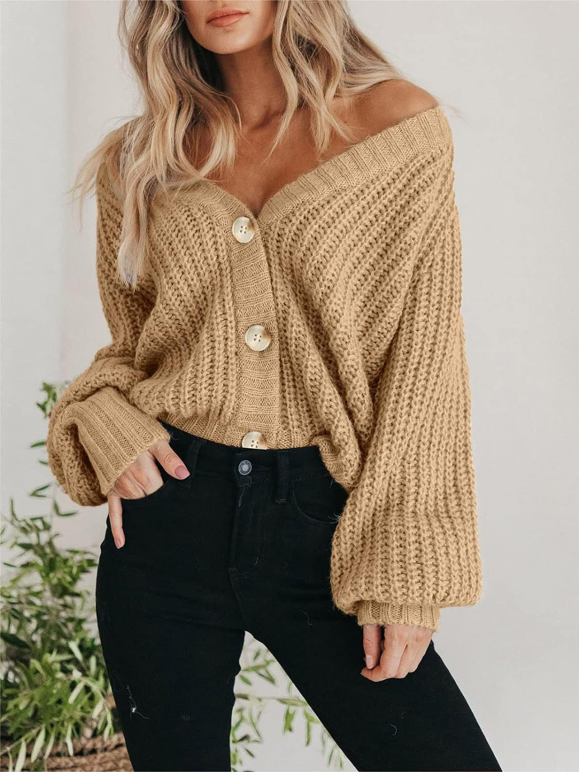 Button Up Long Sleeve Cardigan - Charming Charlie