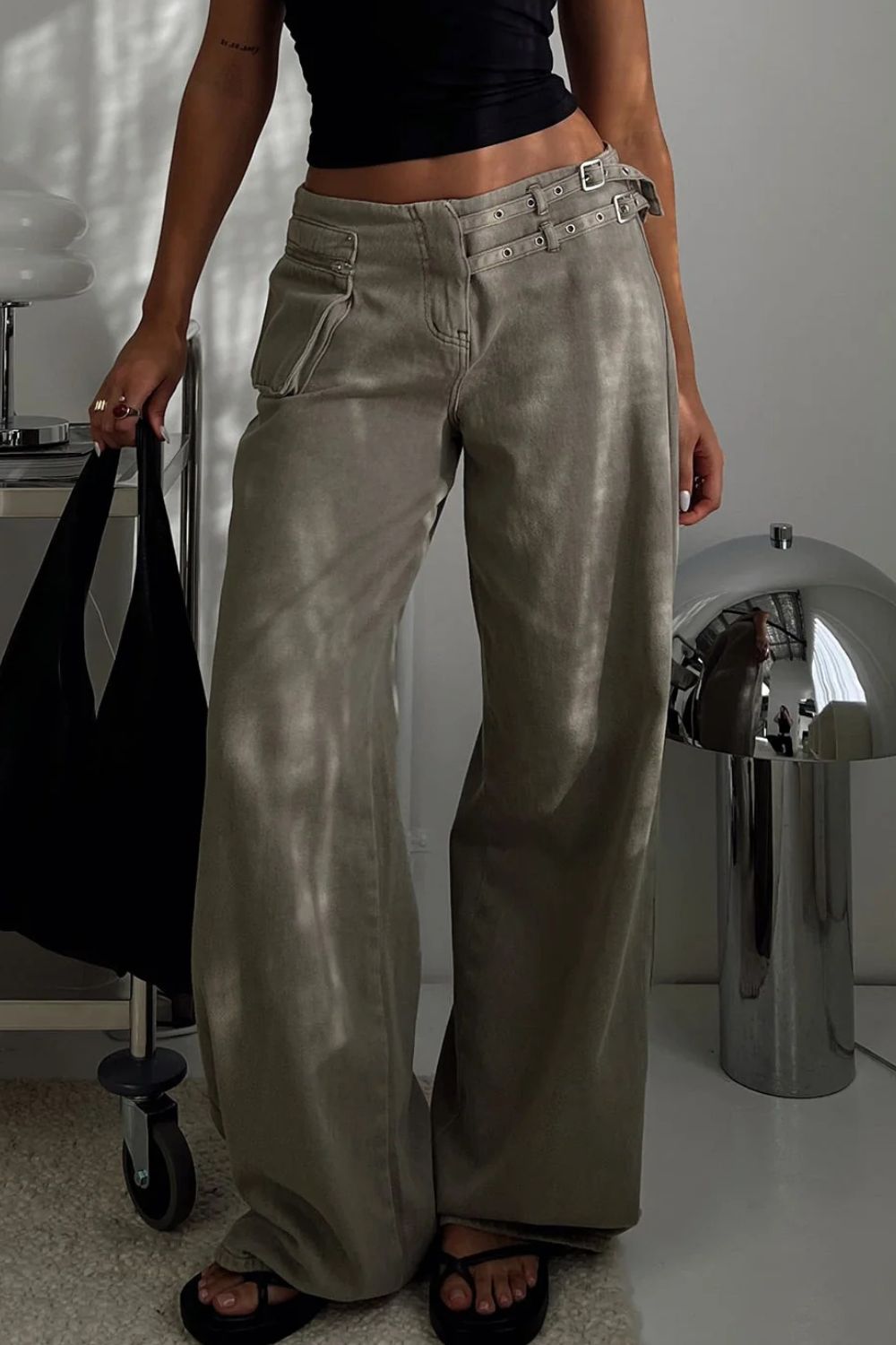 Wide Leg Jeans with Pockets - Charming Charlie