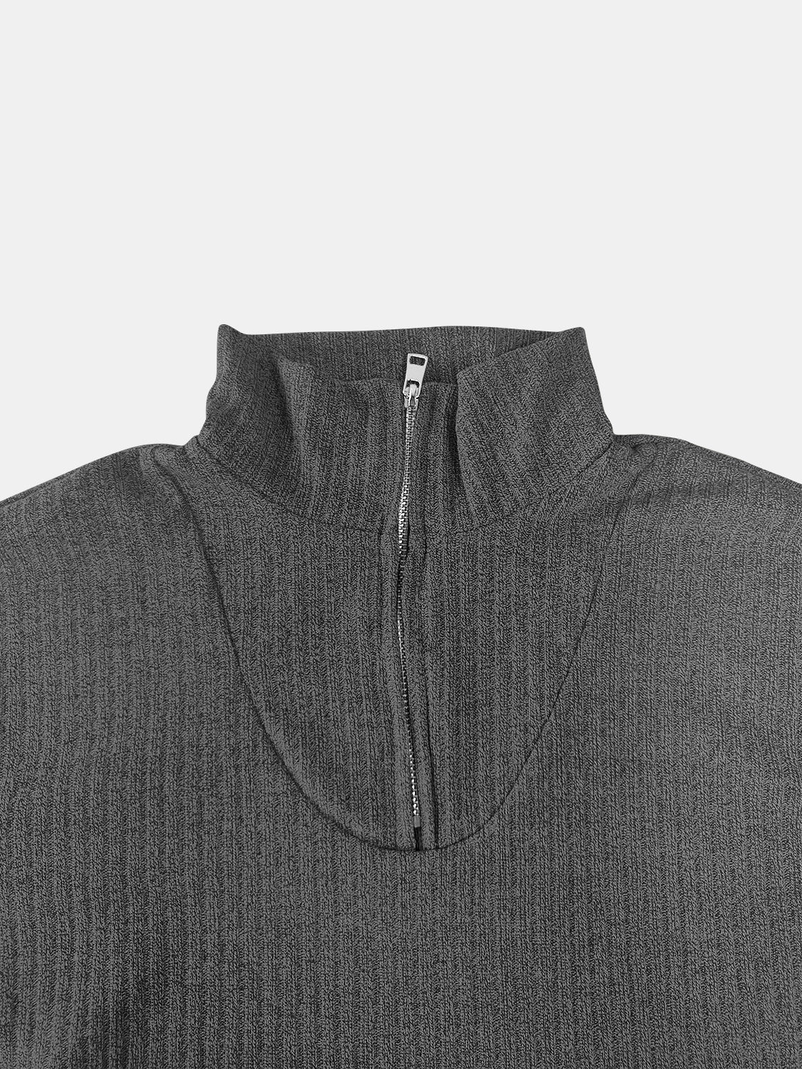 Full Size Quarter Zip Long Sleeve Top - Charming Charlie