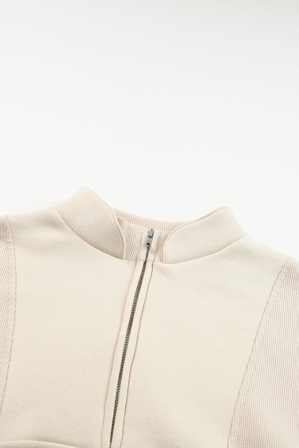 Half Zip Drop Shoulder Long Sleeve Sweatshirt - Charming Charlie