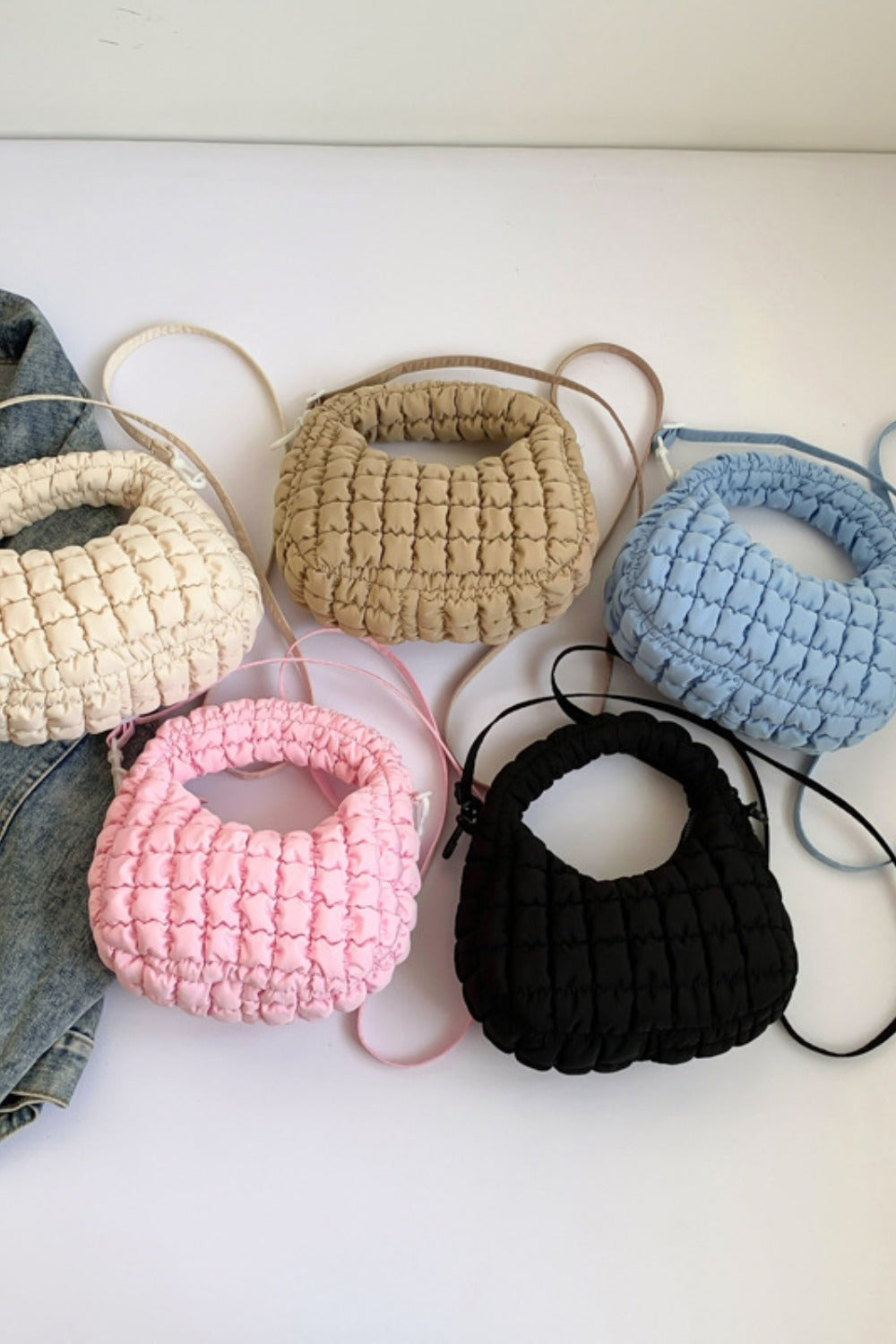 Quilted Puffy Removable Strap Crossbody Bag - Charming Charlie