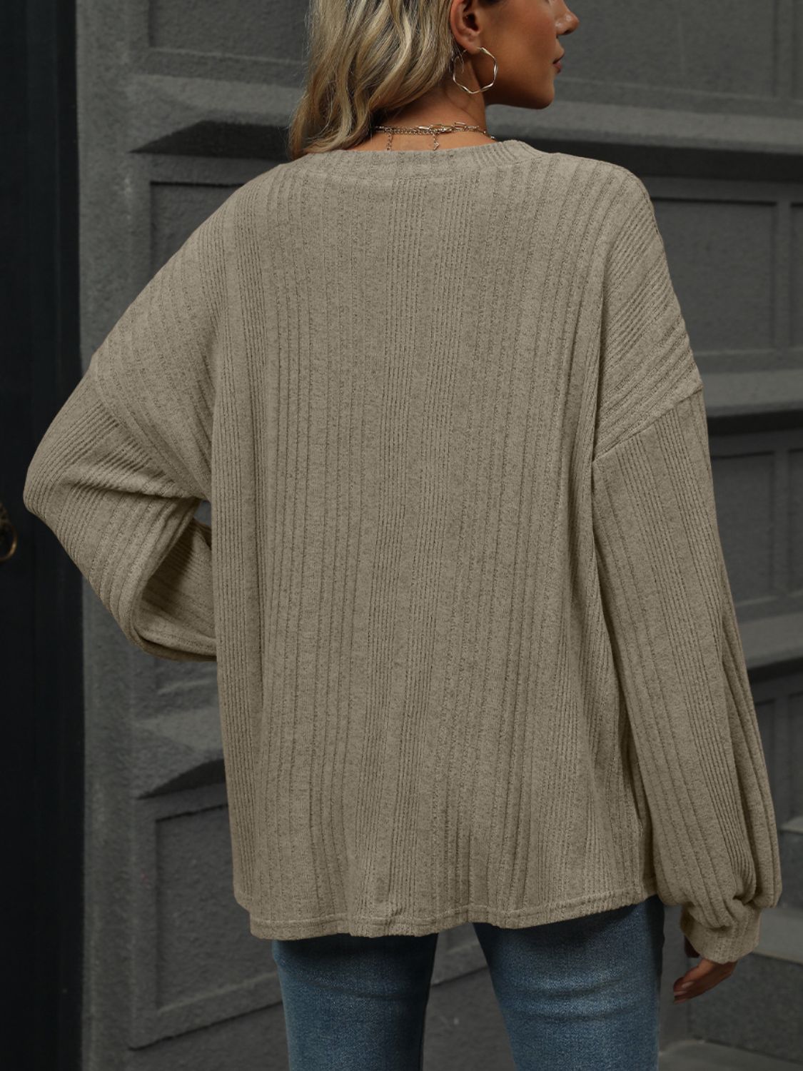 V-Neck Long Sleeve T-Shirt - Charming Charlie