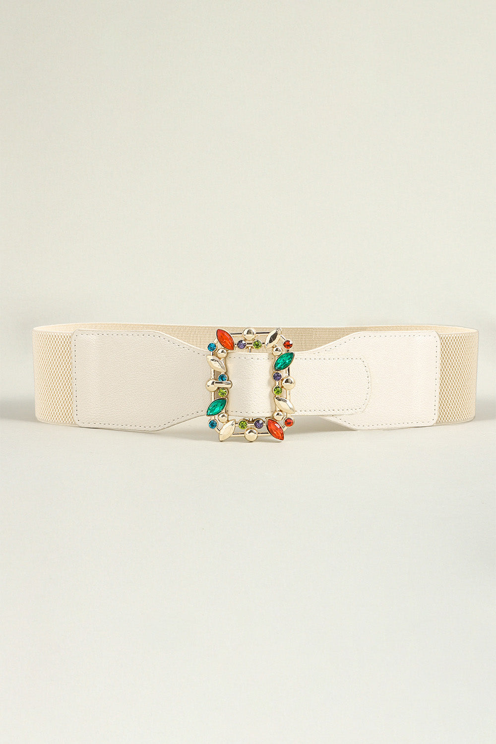 Multicolored Leaf Buckle Elastic Belt - Charming Charlie
