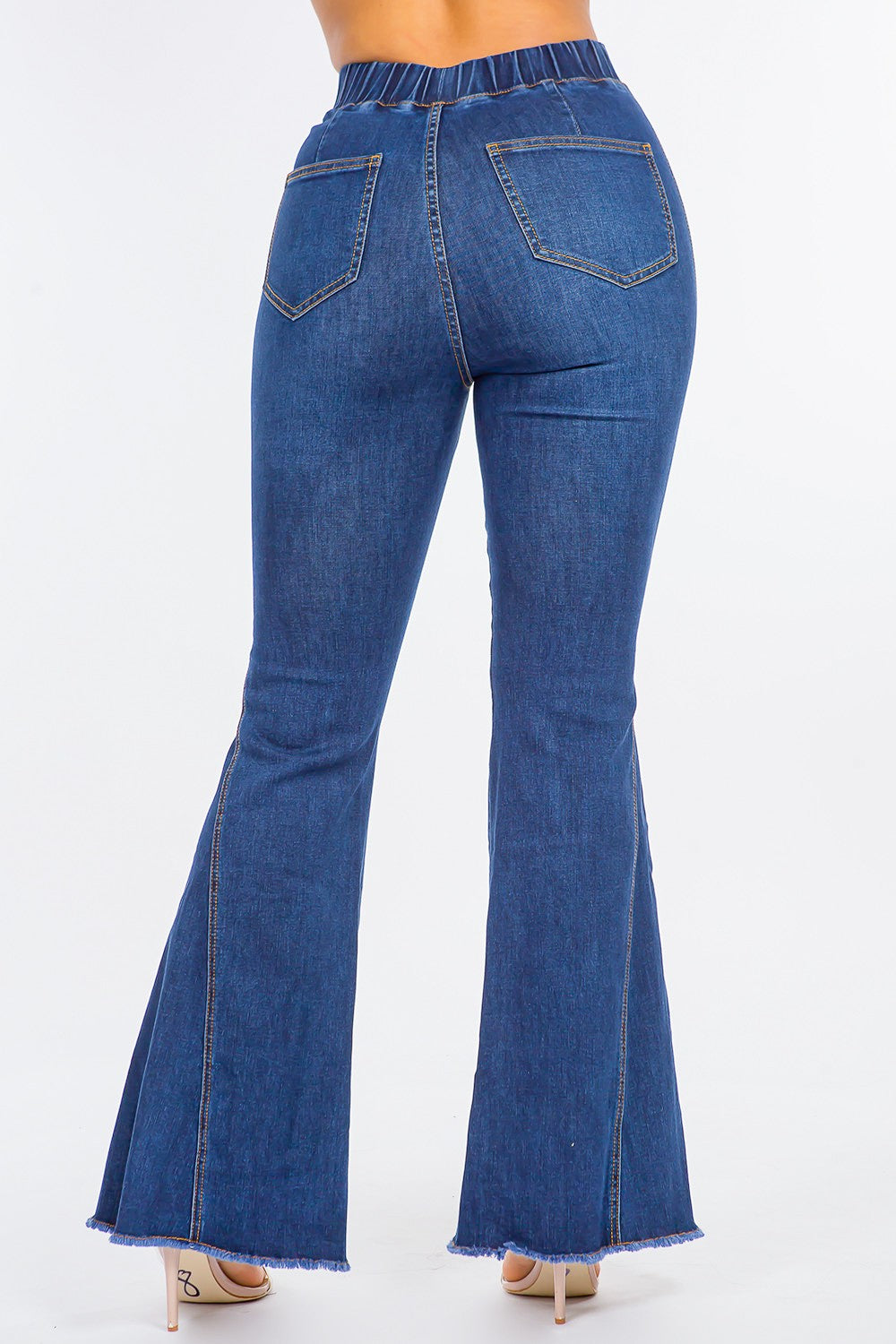 American Bazi High Waist Curvy Flare Jeans - Charming Charlie