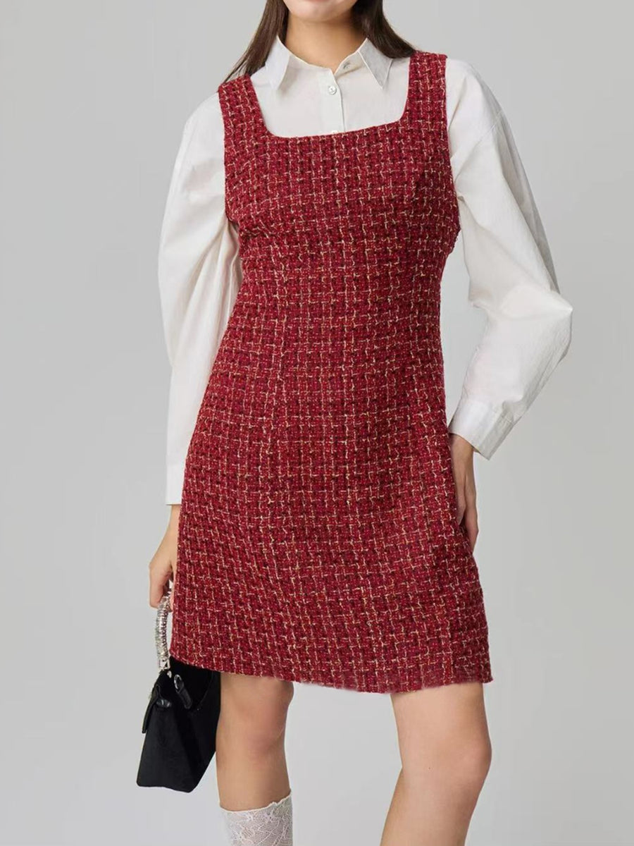 Printed Square Neck Wide Strap Maxi Dress main image 0