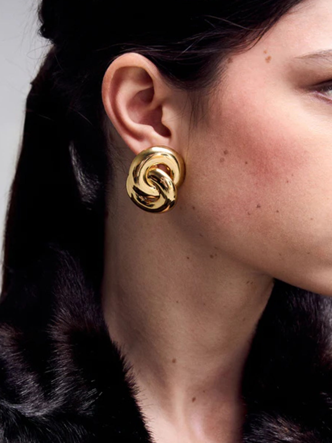 18K Gold-Plated Stainless Steel Knotted Earrings - Charming Charlie
