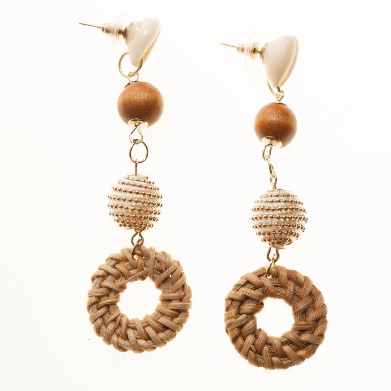 Wood Shell Drop Earrings - Charming Charlie