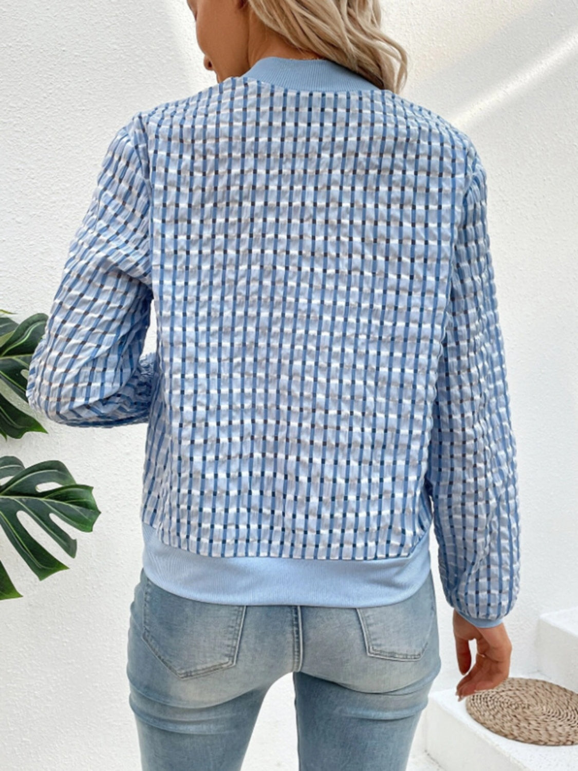 Zip Up Long Sleeve Jacket - Charming Charlie