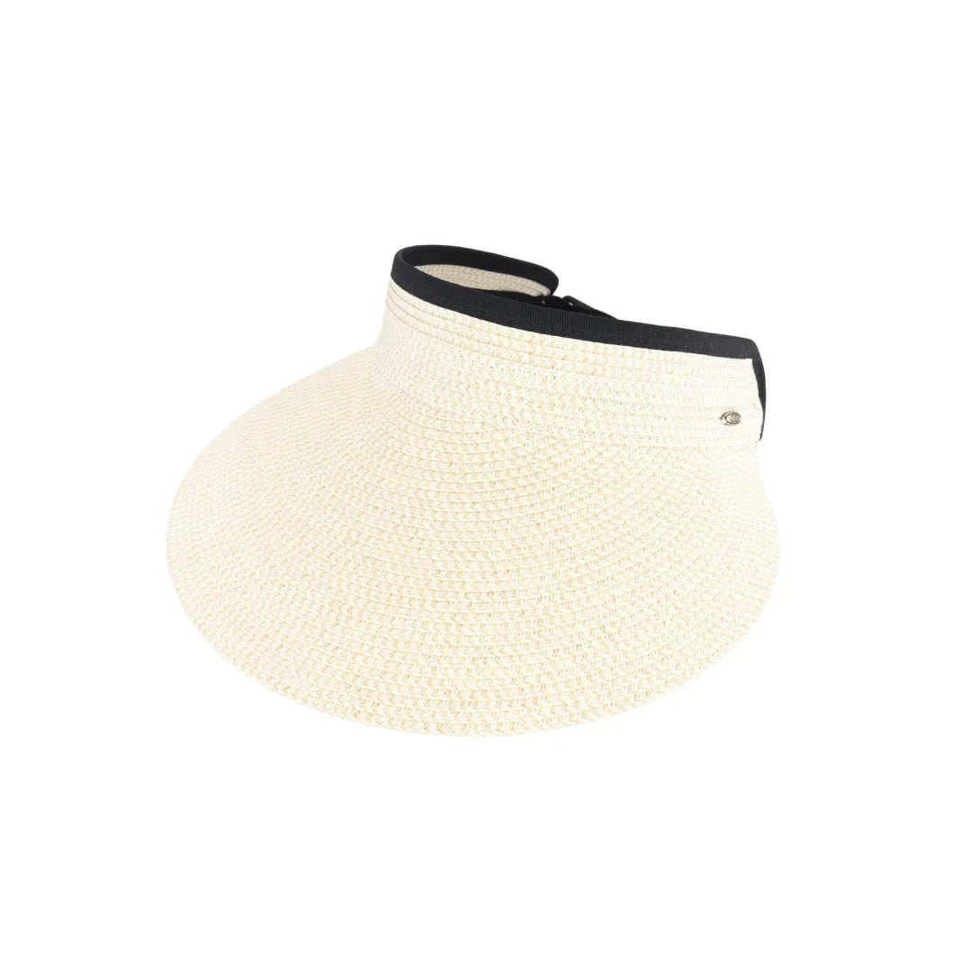 Adjustable Straw C.C Sun Visor offers a lightweight, breathable design ideal for sun protection during outdoor activities. Crafted from natural straw, it provides effective shade while maintaining comfort. Its adjustable strap ensures a secure, customized fit, making it suitable for various head sizes. This visor combines functionality with a classic look, perfect for gardening, beach days, or casual wear under the sun.